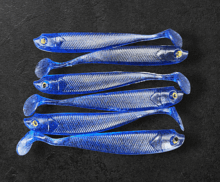 Alpha Tackle Sardine Deep Blue fekete csillámokkal / 10cm