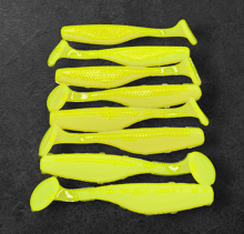 Alpha Tackle Paddleworm Fluo Yellow / 7cm / 1db