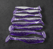 Alpha Tackle Paddleworm Dark Purple / 7cm / 1db
