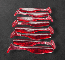 Alpha Tackle Paddleworm Red Wine / 7cm / 1db