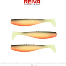 Reiva Flat Minnow shad 14cm 3db/cs (UV Roach)