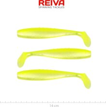 Reiva Flat Minnow shad 14cm 3db/cs (Flash Lemonade)