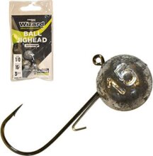 Wizard Ball Jig Head W/Keeper 5/0 20G 2db/csomag Lead