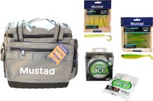 Mustad Vizhatlan Profi Pergetőtáska Ajándék Csaliválogatással És Fluorocarbonnal