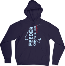 Feeder Competition Kapucnis pulóver, M, kék