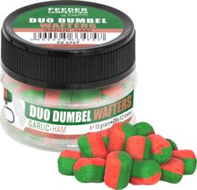 Feeder Competition Duo Dumbel Wafters horogcsali, o8x12mm, fokhagyma, sonka, 15g