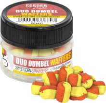 Feeder Competition Duo Dumbel Wafters horogcsali, O8x12mm, édes kukorica, eper, sötét narancssárga, 15g