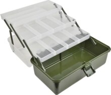 CarpZoom Praktikus horgászláda tálcákkal, 36,8x21,4x20cm