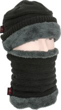 CarpZoom Kötött sapka és sál szett