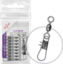 CarpZoom Hordótestű forgó biztonsági kapoccsal, #6, 10db