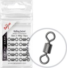 CarpZoom Hengertestű forgó, #12, 10db