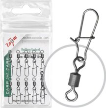 CarpZoom Hengertestű forgó extra erős kapoccsal, #10, 10db