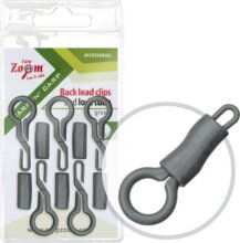 CarpZoom Gyorskapocs + zárócső, zöld, 5db