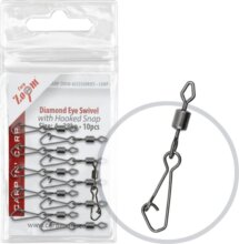 CarpZoom Forgó horgoskapoccsal, #8, 10db