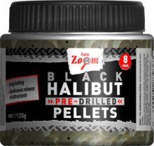 CarpZoom Fekete fúrt halibut horogpellet, 15mm, halibut, 120g