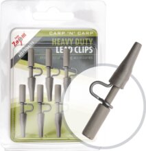 CarpZoom Extra erős ólomkapocs + gumihüvely, zöld, 6db