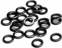 CarpZoom Előkegyűrű, o 3mm, matt fekete, 25db
