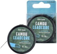CarpZoom Camou ólombetétes előkezsinór, 10m, 35lb, terepmintás