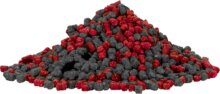 CarpZoom 2in1 Turbo gyors oldódású pellet, 3mm, eper, halas, 500g