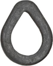 CarpZoom Tear Drop előkegyűrű, 4mm, matt fekete, 10db