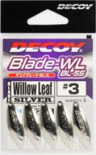 Spinner Blade Decoy Bl-5S Willow Leaf Silver 3.5