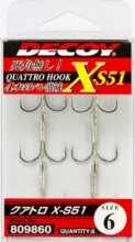 Négyágu Horog Decoy Quattro X-S51 #10