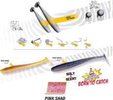 Herakles Shad-Ow85 3.5" 8.9cm Pink Shad