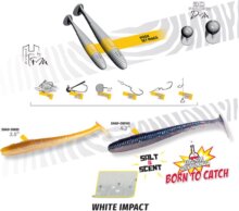 Herakles Shad-Ow105 4.2" 10.5cm White Impact