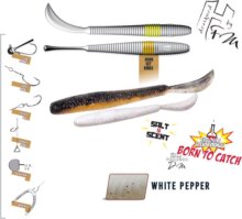 Herakles Leftail Worm 4.8" 12cm White Pepper