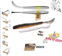 Herakles Leftail Worm 3.4" 8.6cm Floating Smoker