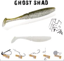Herakles Ghost Shad 10cm White/Silver