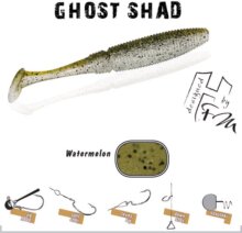 Herakles Ghost Shad 10cm Watermelon