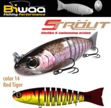 Biwaa Swimbait Strout 5.5" 14cm 29g 14 Red Tiger