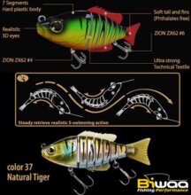 Biwaa Swimbait Seven S4" 10cm 17g 37 Natural Tiger