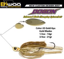Biwaa Spinnerbait Dogon 1/2Oz 14g 05 Gold Ayu-Gold Blades