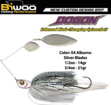 Biwaa Spinnerbait Dogon 1/2Oz 14g 04 Alburno-Silver Blades