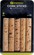 Ridgemonkey Combi Bait Drill Spare Cork Sticks 8mm Parafa Rúd 10db