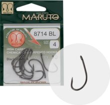 Maruto Horog 8714Bl Carp Hooks Hc T.d.e.5° Barbless Black Nickel 12