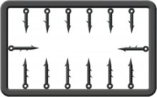 Cralusso Műanyag Csalitüske Készlet S (5-7mm)