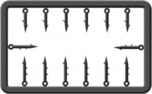 Cralusso Műanyag Csalitüske Készlet M (10-13mm)