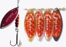 Mepps AGLIA Long Redbo, 1, Fekete, 4,5g