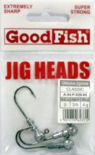 Good Fish Jig Head, 5/0, 24g, 3db/csomag, Ezüst
