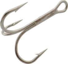 Frenetic nagy ezüst hármashorog, 3/0"