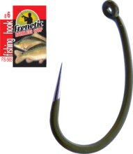 Frenetic horog 565/Barbless/, Oliva zöld, 10db/csomag