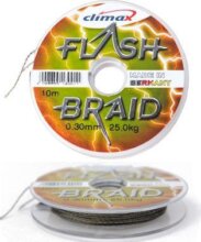 Climax Flashbraid Floating előke/10, 0,04mm, 10m, 2,50kg, Zöld, úszó (floating)