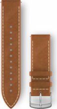 Garmin Óraszíj 20 mm barna bőr, ezüst csat (Quick Release) Vivomove HR