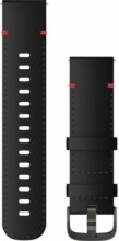 Garmin Óraszíj 22 mm fekete bőr, szürke csat (Quick Release) Vívoactive 4 130-200 mm