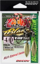 Offset Horog Súlyozott Decoy Worm 230G Makisagu Blade Gold #5/0 5g