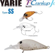 Yarie Jespa Yarie T-Crankup Jr 675 Type Ss 28mm 2.1g C3 Akayari
