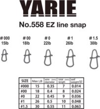 Yarie Jespa Kapocs Yarie 558 Ez Line Snap 22Lb #0